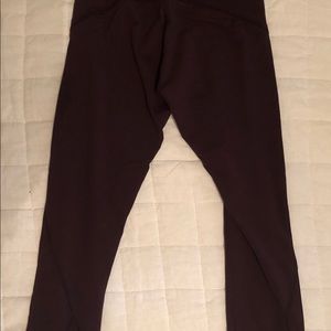 Maroon Lulu Lemon Align Leggings